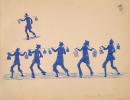 Tommy McRae
Kwatkwat
Chinesemen (c. 1891) 
drawing 10 from Sketchbook (c. 1891)
pen on blue ink on paper
24.4 x 31.2 cm (image and sheet)
24.4 x 31.2 cm (page)

National Gallery of Victoria, Melbourne
Purchased, 2001
2001.838


