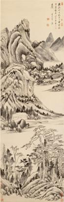DONG Qichang
Mountain landscape 1617 
ink on paper
167.5 x 53.0 cm (sheet)

National Gallery of Victoria, Melbourne
Purchased, 1978
AS4-1978


