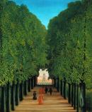 Henri Rousseau
French 1844-1910
The avenue in the Park of Saint- Cloud c.1908
(All&eacute;e dans le parc de Saint-Cloud)
oil on canvas
46.2 x 37.6 cm
St&auml;del Museum, Frankfurt am Main
Acquired in 1926 
