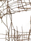 John Davis
Australia 1936-99
Traveller 1987
twigs, paper, calico, polyvinyl acetate emulsion, bituminous paint
117.0 x 130.0 x 56.0 cm
Collection of Ken and Marian Scarlett, Melbourne
&copy; Penelope Davis & Martin Davis. Administered by VISCOPY, Australia