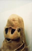 Gavin HIPKINS
New Zealand b. 1968 
Christchurch (Mask) 1998
from The Homely series 1997-2000
Type C photograph on paper mounted on Gator board ed. 3/3
60.0 x40.0cm
Queensland Art Gallery, Brisbane
Purchased 2008. The Queensland Government's Gallery of Modern Art Acquisitions Fund
Queensland Art Gallery