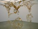 Ranjani Shettar
Indian 1977-
Sun-sneezers blow light bubbles 2007-08
stainless steel, muslin, tamarin kernel paste, lacquer
487.7 x 731.5 x 426.7 cm (variable)
Collection of Talwar Gallery New York/New Delhi and the artist, Bangalore
Photo: Courtesy of Talwar Gallery, New York / New Delhi
&copy; Ranjani Shettar 