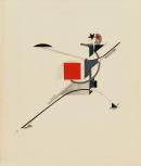 El Lissitzky 
Russian 1890-1941
New man 1923
from the portfolio Victory over the sun 1923
colour lithograph
31.1 x 32.1 cm
National Gallery of Australia, Canberra
Purchased 1980

&copy; El Lissitzky/Bild-Kunst. Licensed by Viscopy, Sydney