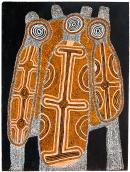Uta Uta Tjangala
Pintupi c.1926-90
Womens Dreaming 1972
synthetic polymer paint on composition board
45.0 x 37.0 cm
Stephen Bush, Coffs Harbour, New South Wales
&copy; artists and their estates 2011, licensed by Aboriginal Artists Agency Limited and Papunya Tula Artists Pty Ltd
