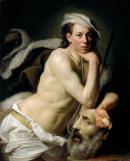 Johan ZOFFANY
Self-portrait as David with the head of Goliath 1756 
oil on canvas
92.2 x 74.7 cm

National Gallery of Victoria, Melbourne
Purchased with the assistance of the Isabella Mary Curnick Bequest and The Art Foundation of Victoria, 1994
IC1-1994


