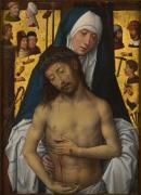Hans MEMLING
The Man of Sorrows in the arms of the Virgin (1475) {or (1479)} 
oil and gold leaf on wood panel
27.4 x 19.9 cm

National Gallery of Victoria, Melbourne
Felton Bequest, 1924
1335-3


