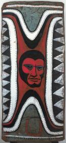 Tobi Wanik
Wahgi people, Korkor village, Wahgi Valley, Papua New Guinea
Fantom (c. 1998) 
metal, enamel paint
170.2 x 79.5 cm irreg.

National Gallery of Victoria, Melbourne
Purchased, 2002
2002.25

&copy; Tobi Wanik
