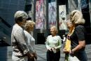Gabrielle Cavanough (centre) with special exhibition guides (from left) Victoria Warne, Margot Harper, Flora Neet and Jill Mirams in Federation Court , 2006.
&copy; National Gallery of Victoria, Melbourne
