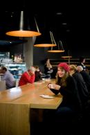 Visitors relax at the Gallery Kitchen, NGV International.
Copyright Daniel Mahon 2007