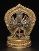 NEPALESE
Kalachakra and Vishvamata (17th century) 


gilt-bronze, turquoise, garnet, metallic gilding, pigment
(a-c) 32.2 x 25.0 x 18.9 cm (overall)


National Gallery of Victoria, Melbourne
Presented through The Art Foundation of Victoria by Sir James Plimsoll AC CBE, Governor, 1982
AS18.a-c-1982



