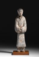 CHINESE
Female attendant Western Han dynasty 


earthenware, pigment
54.3 x 14.9 x 11.7 cm


National Gallery of Victoria, Melbourne
Felton Bequest, 1947
583-D4



