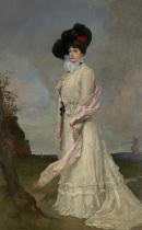 Rupert BUNNY
Madame Melba (c. 1902) 


oil on canvas
245.5 x 153.0 cm


National Gallery of Victoria, Melbourne
Purchased through The Art Foundation of Victoria with the assistance of Dinah and Henry Krongold CBE, Founder Benefactors, 1980
A70-1980




