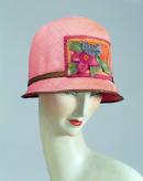 KILPIN LTD, London (manufacturer)
England active (1920s)
SI&Eacute;GEL (attributed to) (manufacturer)
France est. 1867
Cloche hat on Mannequin head (c. 1925)
straw, felt and velvet appliqu&eacute; (hat)
plaster (mannequin) 
17.0 x 22.6 cm diameter (hat)
79.0 x 31.0 x 22.0 cm (mannequin)
Victoria and Albert Museum, London
Accessioned, 1977 & 2002 (T.442-1977) (T.3.2002)
&copy; V&A Images/Victoria and Albert Museum, London