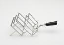 Christopher DRESSER (designer); JAMES DIXON & SONS, Sheffield (manufacturer)
Toast rack (c. 1880) 


silver electroplate, ebonised wood
9.1 x 25.4 x 9.6 cm


National Gallery of Victoria, Melbourne
Presented by The National Gallery Women's Association, 2003
2003.485




