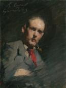 Ramon CASAS
Tom Roberts 1883 


oil on canvas on wood panel
32.7 x 24.5 cm


National Gallery of Victoria, Melbourne
Marie Therese McVeigh Bequest, 2005
2005.584



