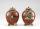 Pair of lidded moonflasks