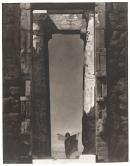Isadora Duncan at the portal of the Parthenon