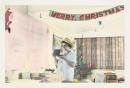 No title (Woman unwrapping Christmas presents)