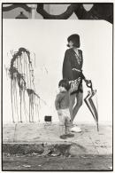 Nicola and child, Beach Street