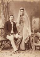 Charles Batten and Ada Hall, cabinet print