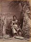 No title (Aboriginal man holding an axe)