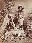 No title (Aboriginal man and woman with kangaroo)