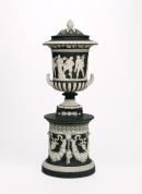 Borghese, covered vase and pedestal