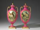 Pair of covered vases