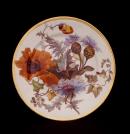 Oriental poppy and great blue bottle, plate