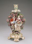 Winter and spring, from The four seasons, candlestick