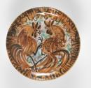 Fighting cocks, bowl