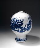 The peach tree in blossom, vase