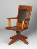 Suite of furniture from Newman College, University of Melbourne: swivel desk chair