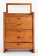 Suite of furniture from Newman College, University of Melbourne: chiffonier