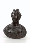 Bust of a woman, door boss
