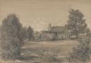 View of the Station Plenty, Port Phillip district (III House with lattice-work verandah and garden)