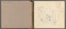 Sketchbook - Portland, 2 drawings of Noel Learmonth's 'Storm washed wandering albatross'