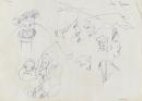 TV drawing: Jane Seymour; (Regal figures and pig)