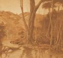 Hillside and stream