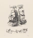 Two seated figures in stone from the portfolio