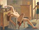 Nude with cat