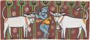 Fluting Krishna with cows