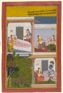 Radha in bed, from a Rasikapriya series