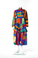 Abstract patchwork outfit