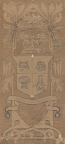 Coat of arms for a state car for the Transcontinental Railway