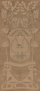 Shield for a state car for the Transcontinental Railway