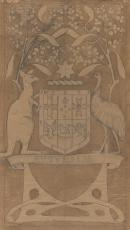 Shield for a state car for the Transcontinental Railway