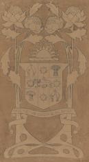 Shield for a state car for the Transcontinental Railway