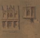 Design for an altar and pulpit for the Luthern Church, Murtoa