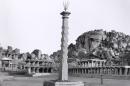 Monolithic lamp column, Hampi Bazaar
